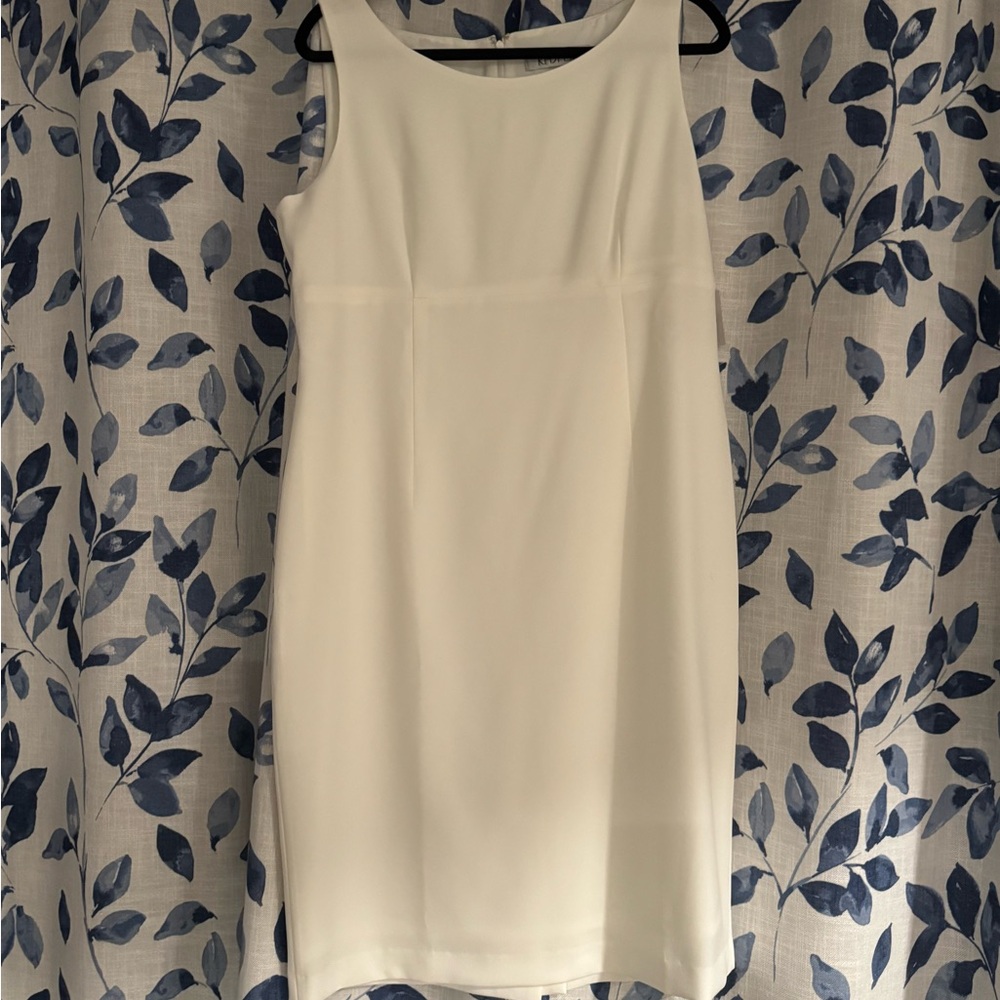 Kasper Cream Sleeveless Midi Dress